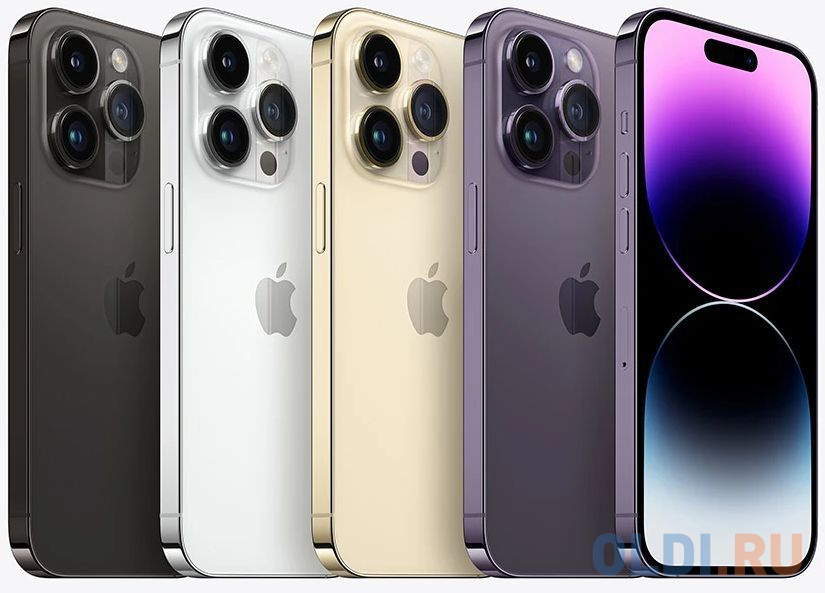 Смартфон Apple A2892 iPhone 14 Pro 128Gb 6Gb золотой моноблок 3G 4G 2Sim 6.1" 1179x2556 iOS 16 48Mpix 802.11 a/b/g/n/ac/ax NFC GPS GSM900/1800 GS фото