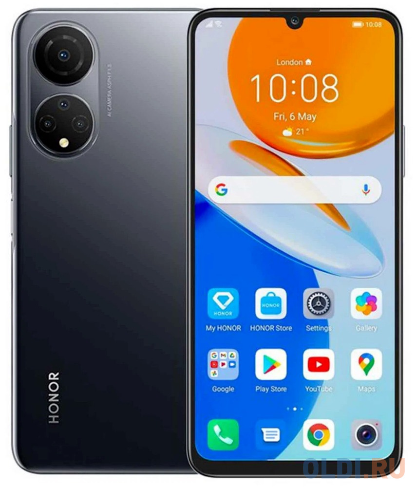 

Смартфон Honor X7 4 Gb Black, Черный