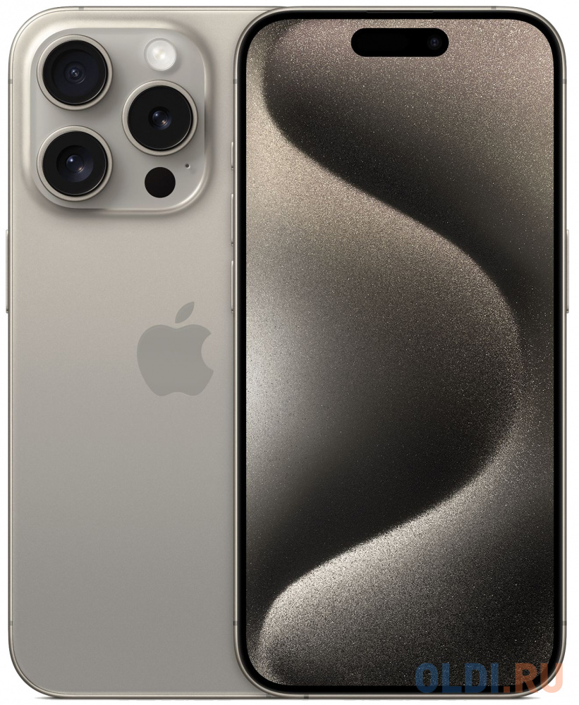 Смартфон Apple iPhone 15 Pro 256 Gb Titanium смартфон apple a3101 iphone 15 pro 512gb синий титан моноблок 3g 4g 6 1 ios 17 802 11 a b g n ac ax nfc gps