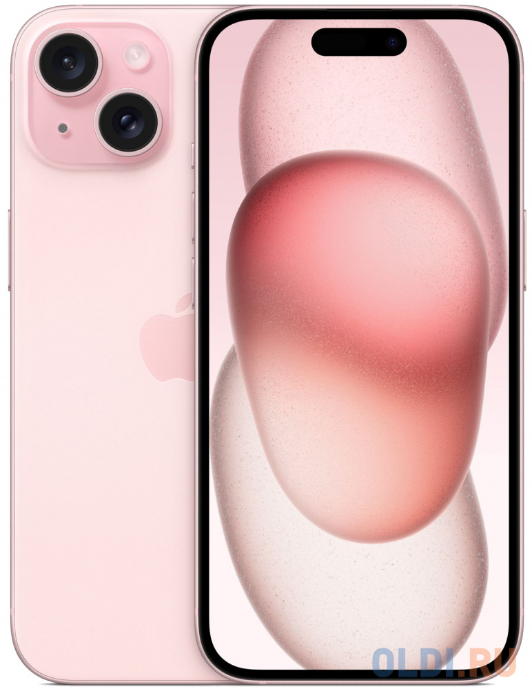 Смартфон Apple iPhone 15 256 Gb Pink смартфон apple a3101 iphone 15 pro 512gb синий титан моноблок 3g 4g 6 1 ios 17 802 11 a b g n ac ax nfc gps