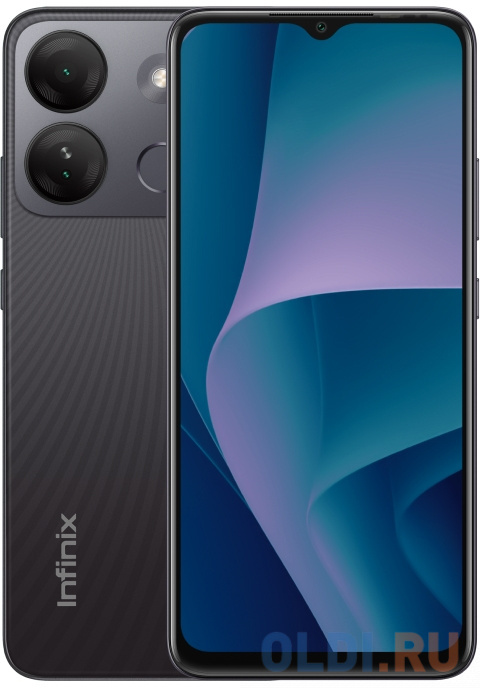 

Смартфон Infinix X6516 Smart 7 HD 64Gb 2Gb черный моноблок 3G 4G 2Sim 6.6" 720x1612 Android 12 8Mpix 802.11 b/g/n GPS GSM900/1800 GSM1900 TouchSc