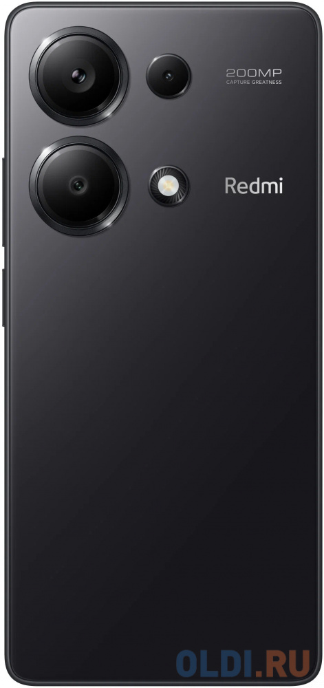 Redmi Note 13 Pro Midnight Black (23117RA68G), 16,9 cm (6.67") 20:9 2400 x 1080, 2х2.8 ГГц + 6х2.0 ГГц, 8 Core, 8 GB, 256 GB, 200 МП/16Mpix, 2 Si 52853 - фото 3