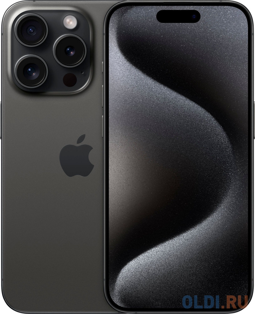 Смартфон Apple A3101 iPhone 15 Pro 1Tb черный титан моноблок 3G 4G 1Sim 6.1