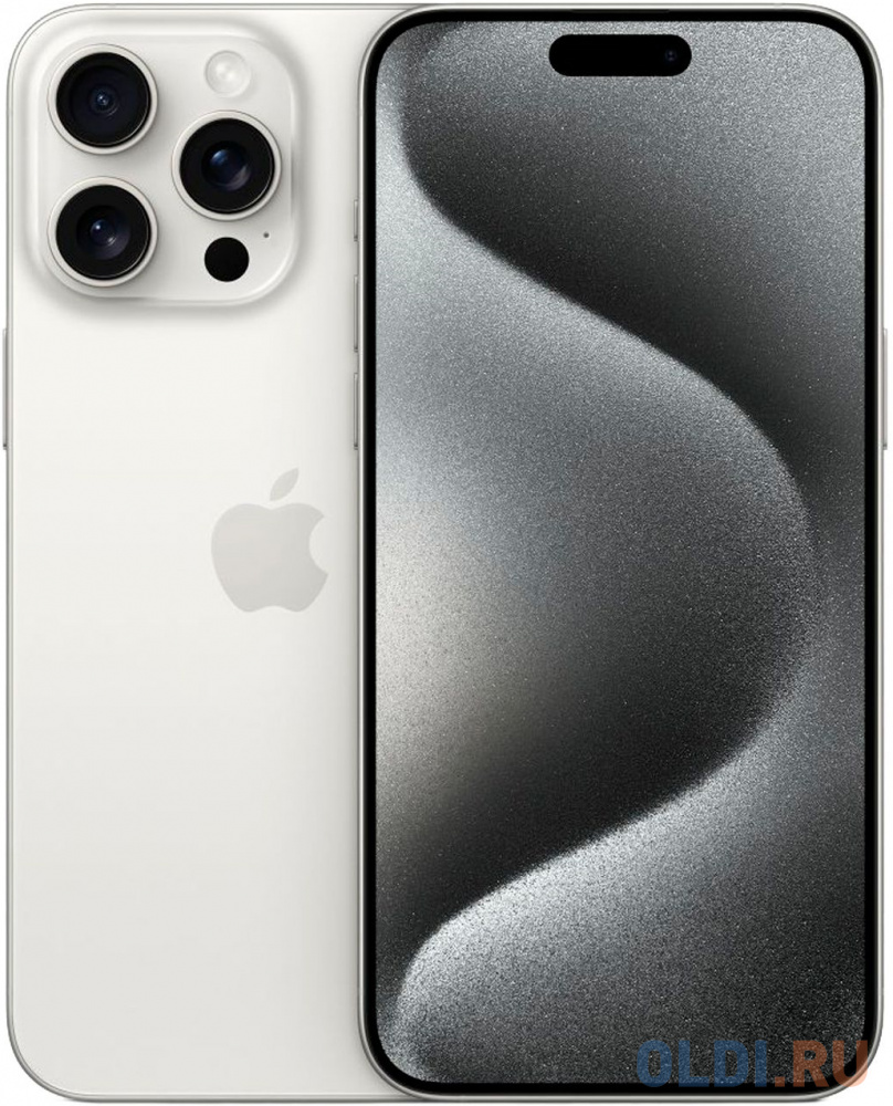 Смартфон Apple A3104 iPhone 15 Pro 256Gb белый титан моноблок 3G 4G 6.1