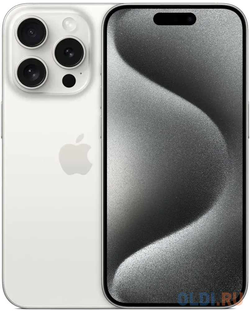 Смартфон Apple iPhone 15 Pro 128Gb White Titanium with Sim tray (MTUW3ZD/A)
