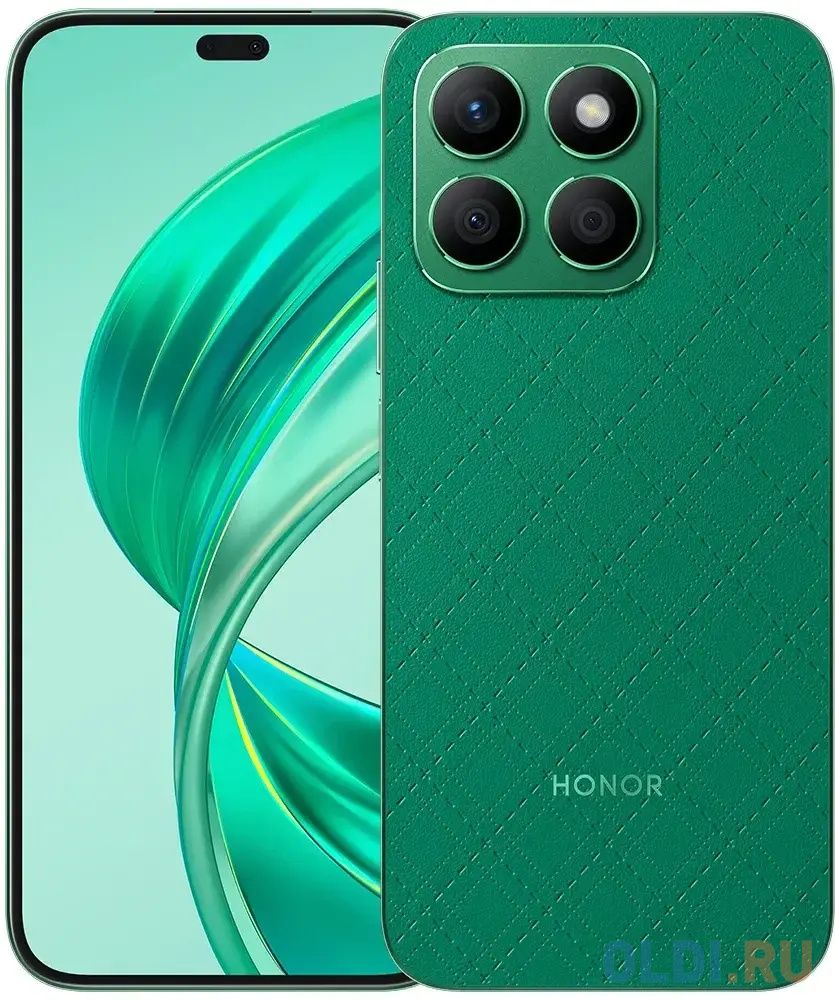 Смартфон Honor X8b 128 Gb Green визитница на кнопке 24 карты зеленый