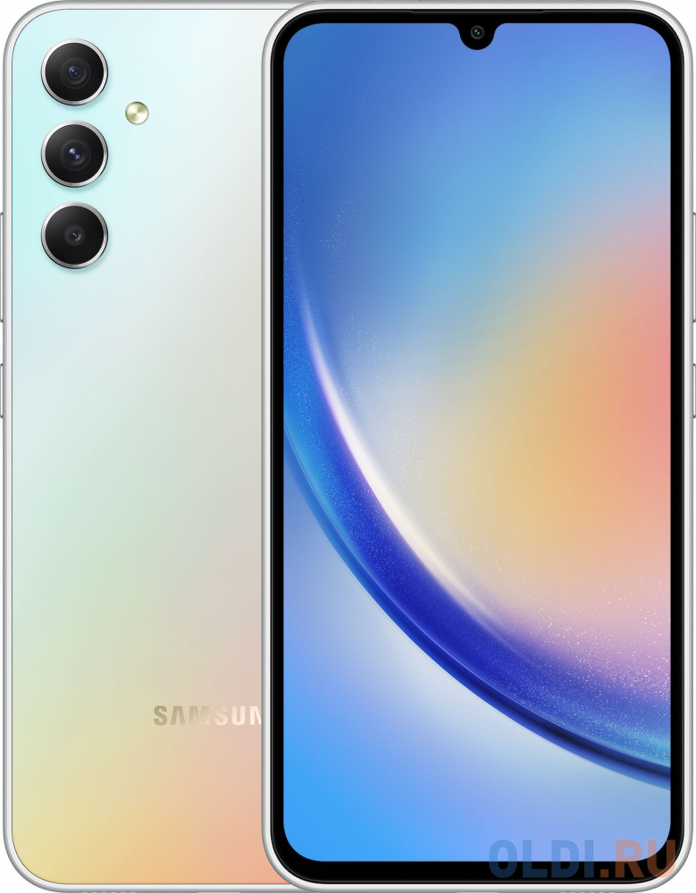 

Смартфон Samsung Galaxy A34 256 Gb Silver, Серебристый