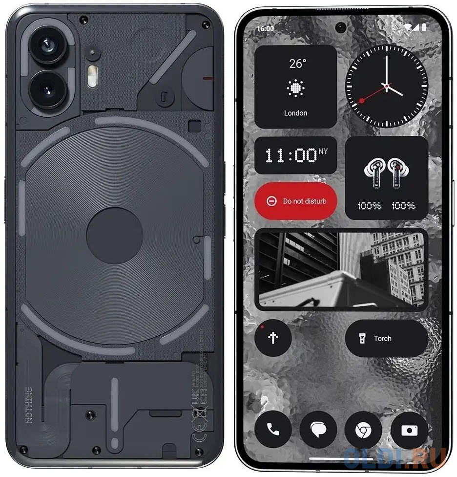 Смартфон Nothing Phone 2 512 Gb Gray, цвет серый, размер 76 x 162 x 9 мм - фото 4
