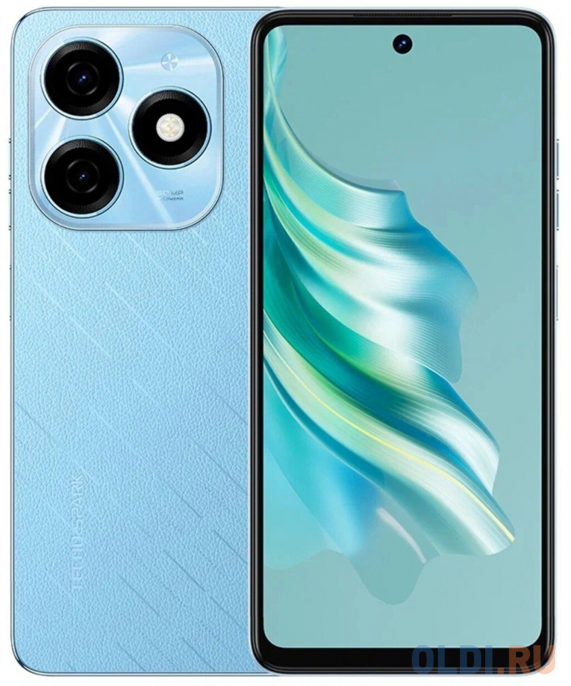 

KJ5n TECNO SPARK 20 8/256 Magic Skin Blue, 6.56", 20:9, 1612 x 720 пикселей, 2.0GHz, 8 Core, 8GB RAM, 256GB, up to 1TB flash, 50Mpix+AI/32Mpix, 2