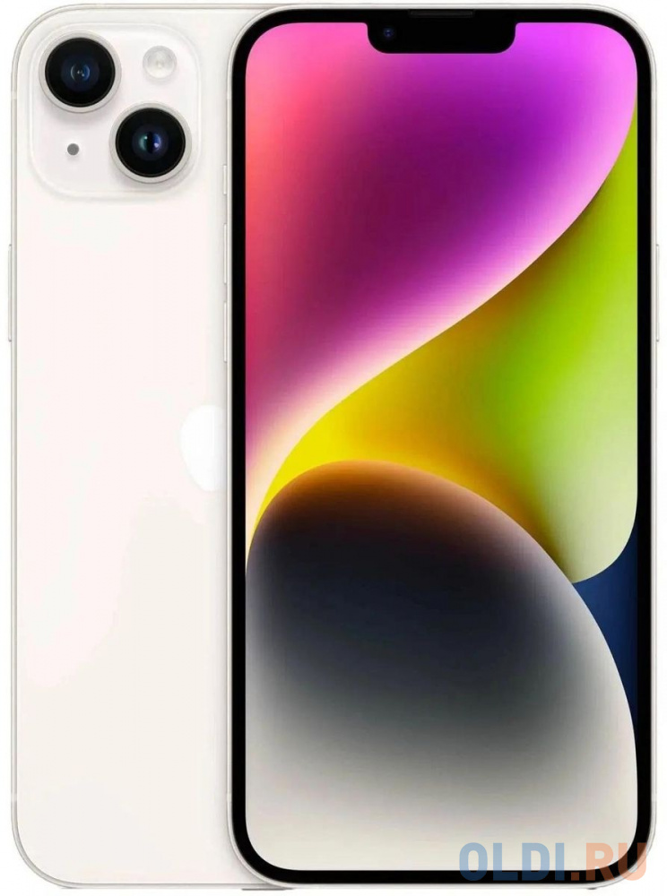 Смартфон Apple A2886 iPhone 14 Plus 128Gb 6Gb сияющая звезда моноблок 3G 4G 1Sim 6.7