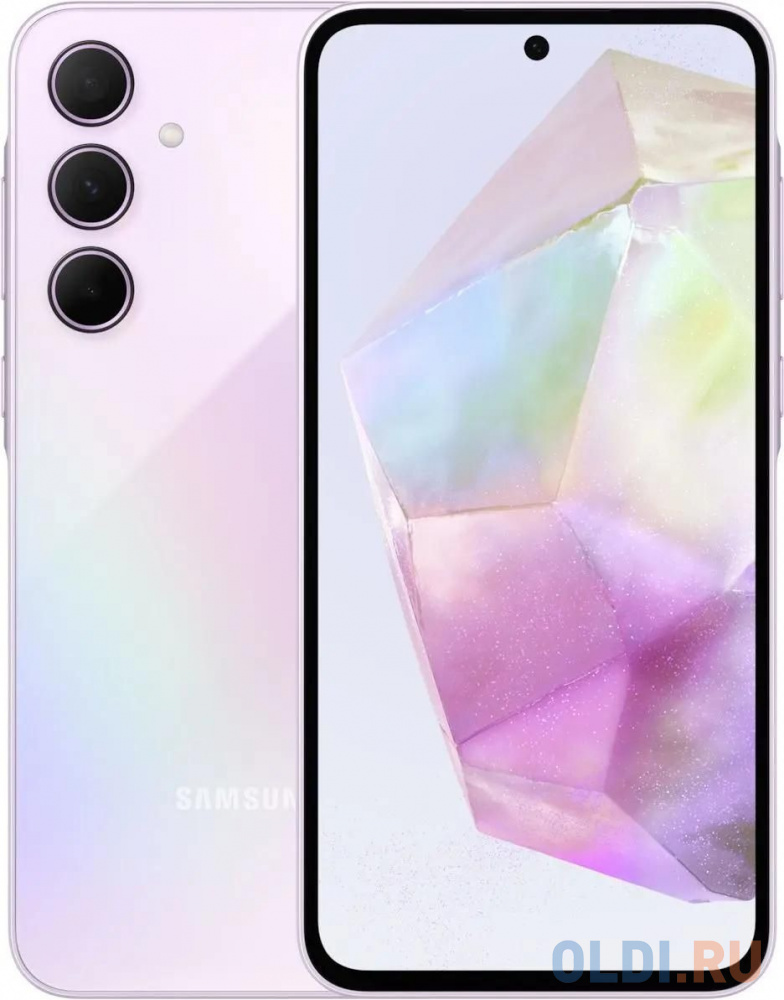 

Смартфон Samsung Galaxy A35 5G SM-A356E 6,6(2340x1080) NFC Cam(508+5/13) Exynos 1380 2.4ГГц(8) (8/128)Гб A14 5000мАч Лаванда SM-A356ELVPMEA