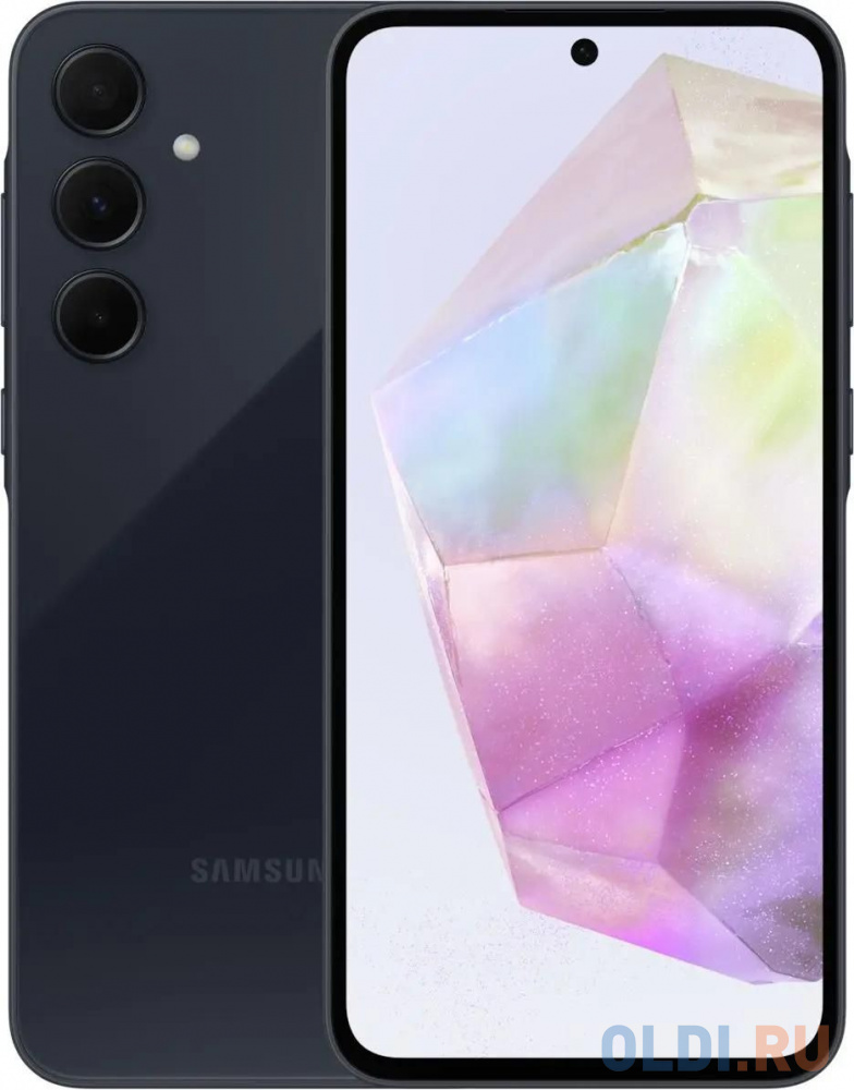 Смартфон Samsung SM-A356E Galaxy A35 5G 256Gb 8Gb темно-синий моноблок 3G 4G 2Sim 6.6