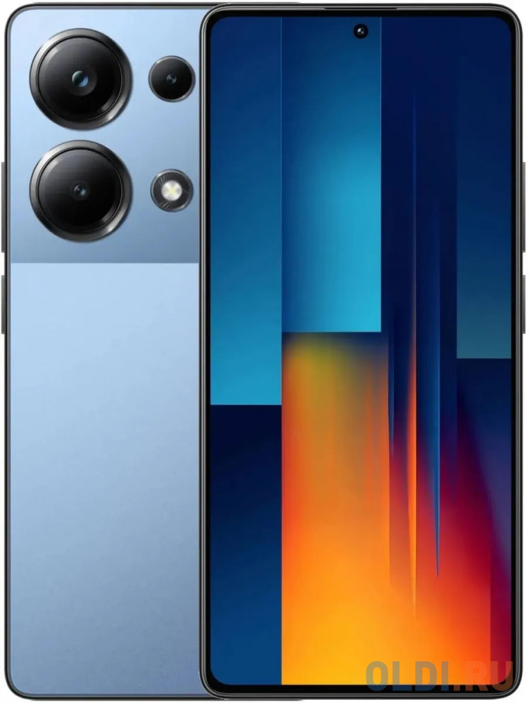 POCO M6 Pro Blue (2312FPCA6G), 16, 9 cm (6.67") 20:9 2400 x 1080, 2x2.30 GHz Cortex-A76 + 6x1.8 Cortex-A55, 8 Core, 8 GB, 256 GB, 64 МП+ 8МП + 2МП - 53173