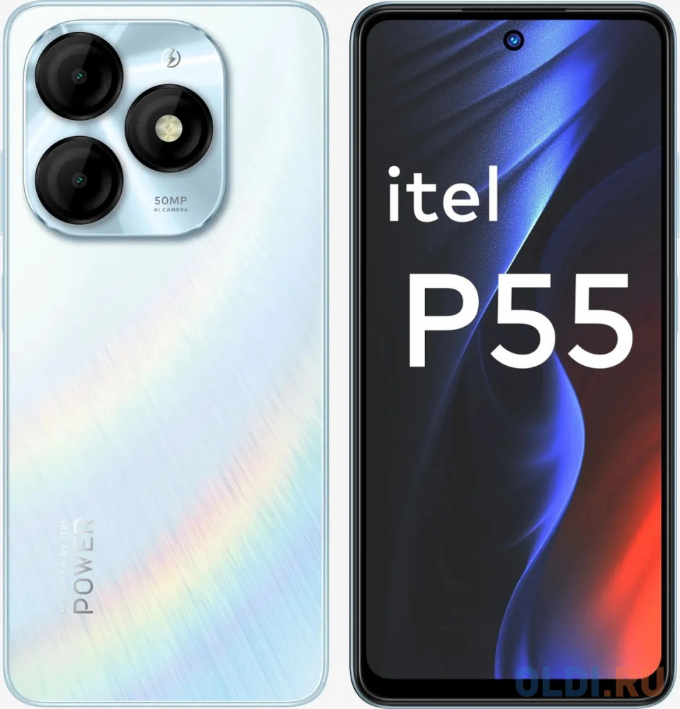 

Смартфон ITEL P55 8/128Gb, A666LN, голубой