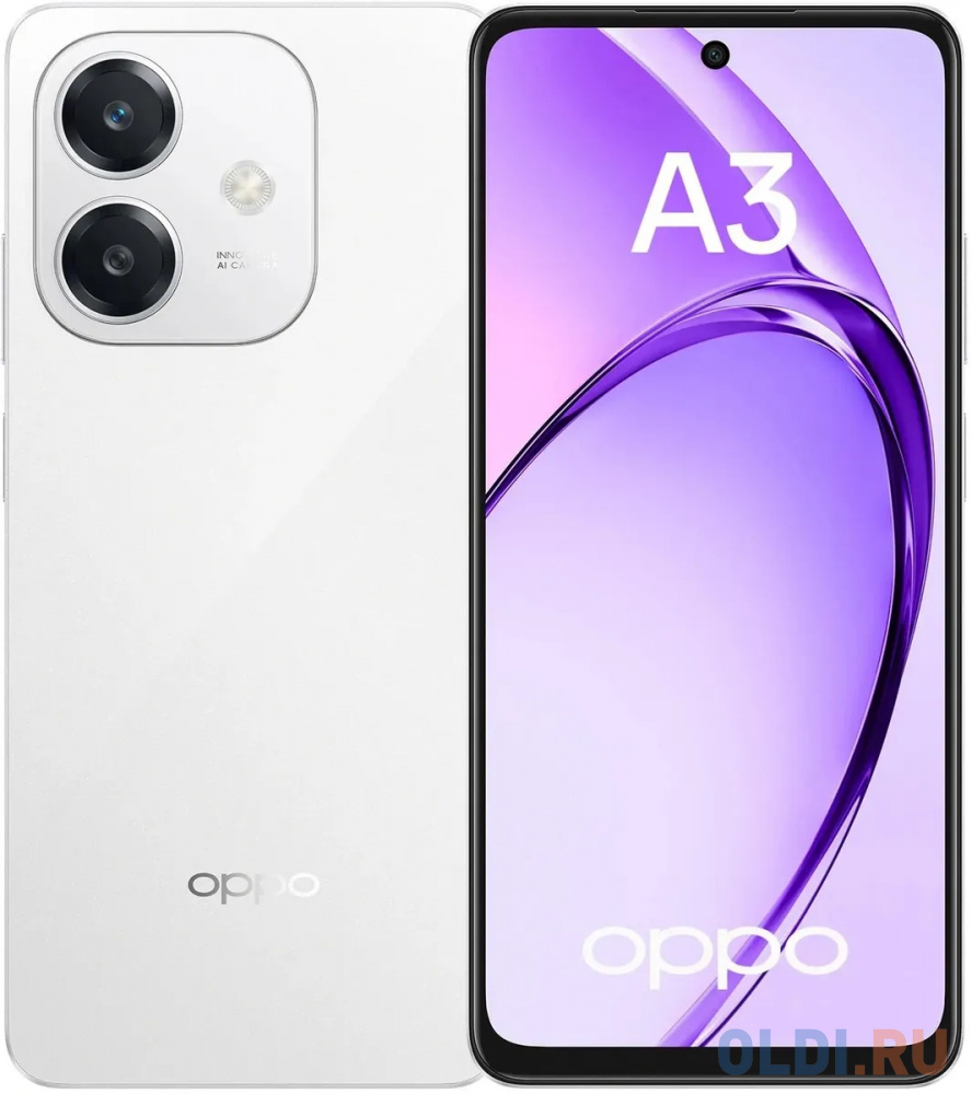 

Смартфон OPPO A3 CPH2669 6+256 GB Сияющий белый