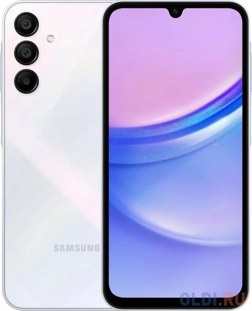 Смартфон Samsung SM-A155F Galaxy A15 128Gb 6Gb голубой моноблок 3G 4G 2Sim 6.5" 1080x2340 Android 14 50Mpix 802.11 a/b/g/n/ac NFC GPS GSM900/1800