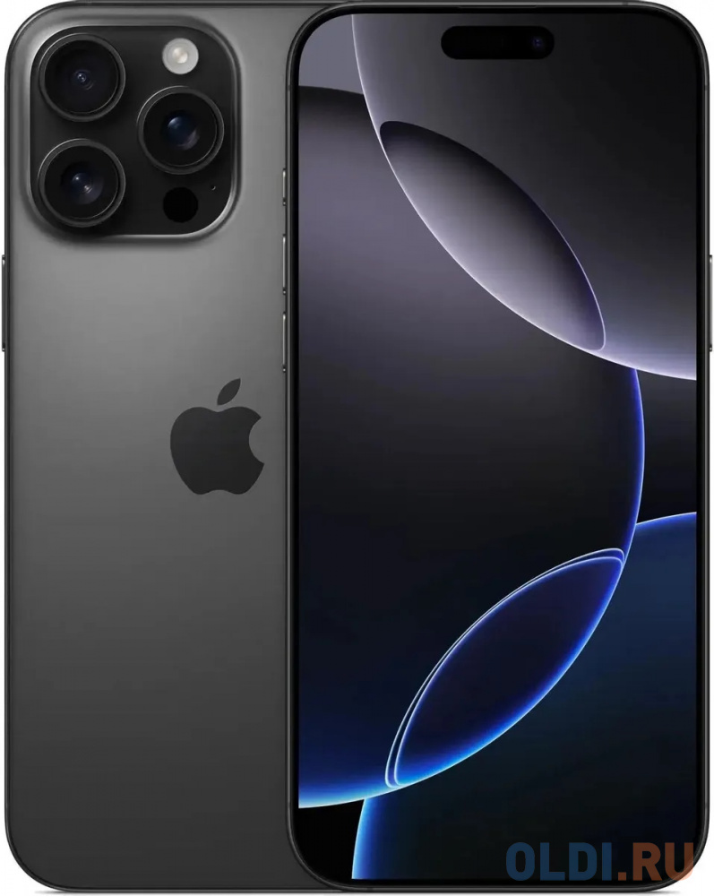 Смартфон Apple A3295 iPhone 16 Pro Max 1Tb черный титан моноблок 3G 4G 1Sim 6.9" 1320x2868 iOS 18 48Mpix 802.11 a/b/g/n/ac/ax/be NFC GPS Protect - MYWQ3J/A