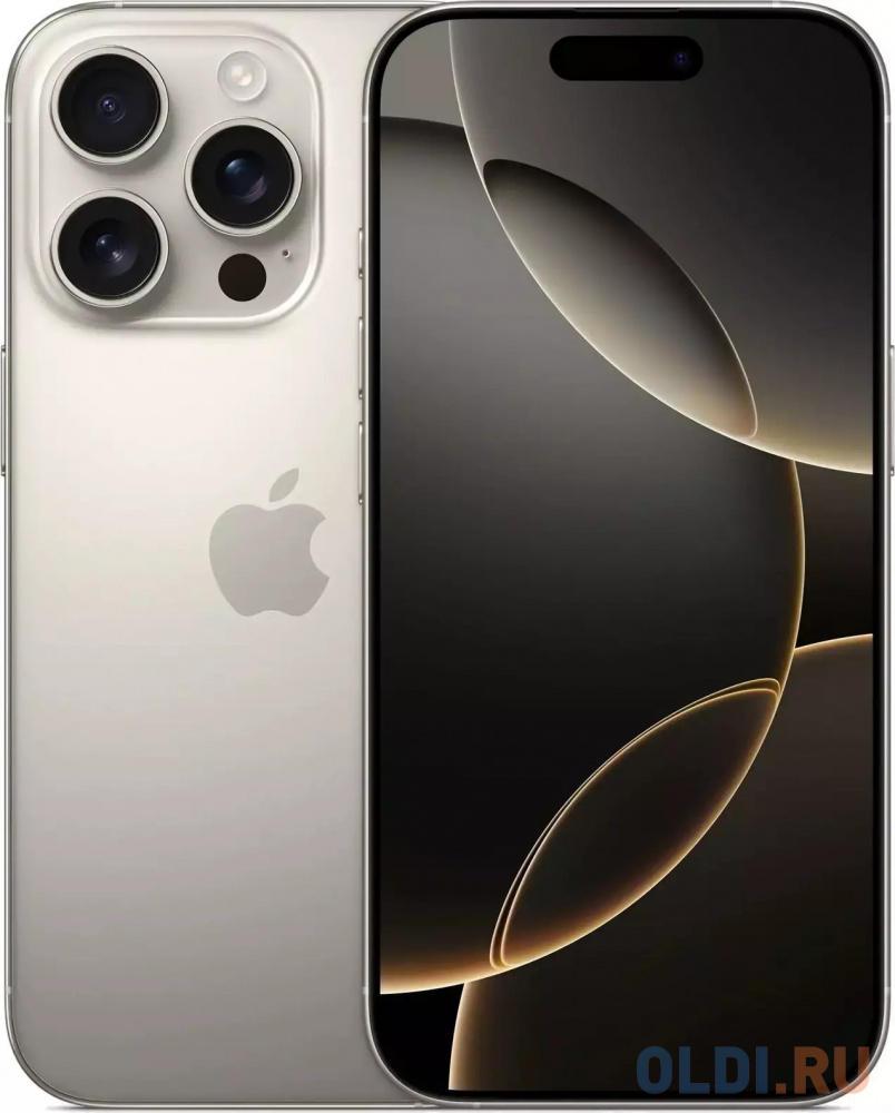 

Смартфон Apple A3292 iPhone 16 Pro 1Tb титан моноблок 3G 4G 1Sim 6.3" 1206x2622 iOS 18 48Mpix 802.11 a/b/g/n/ac/ax/be NFC GPS Protect