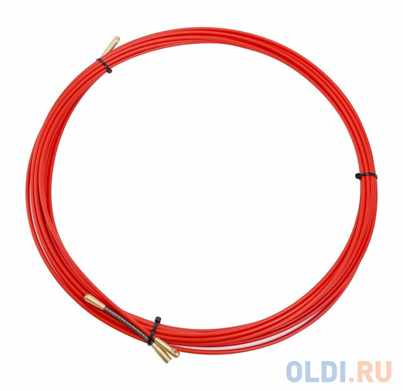Протяжка кабельная REXANT 3мм 10м красный 47-1010 - фото 1
