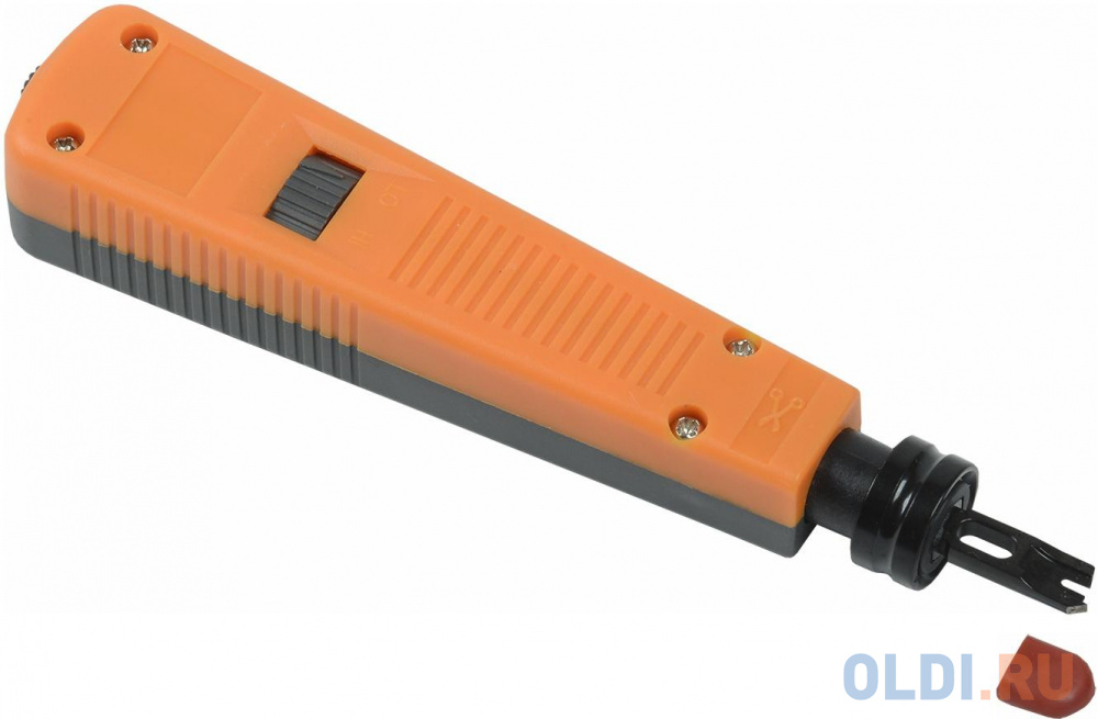 ITK TI1-G110-P Инструмент ударный для IDC Krone/110 оранж-серый ударный инструмент lanmaster twt pnd lsa c для разделки контактов