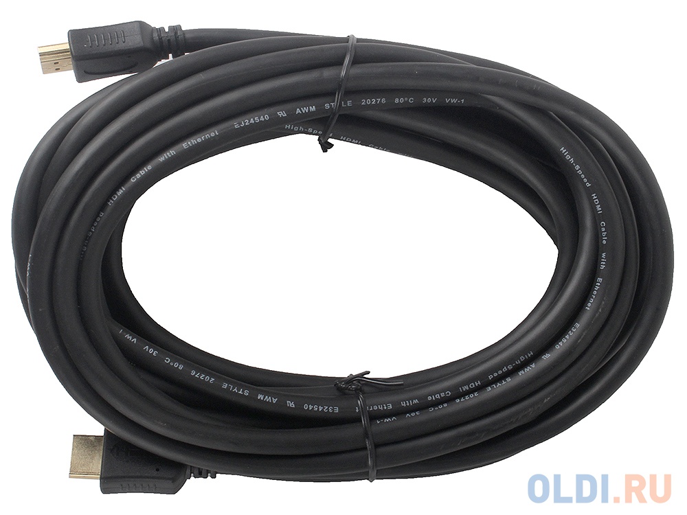 Кабель HDMI Gembird/Cablexpert, 7.5м, v2.0, 19M/19M, черный, позол.разъемы, экран, пакет  CC-HDMI4-7.5M кабель dvi dvi 1 8м single link gembird экранированный ферритовые кольца пакет cc dvi bk 6