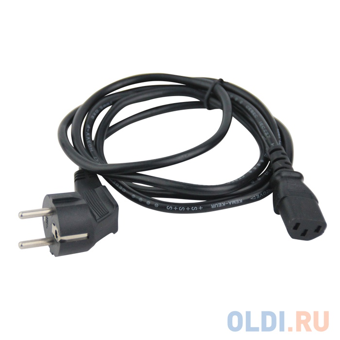 Кабель компьютер-розетка 220V (EURO) <VDE 3G*0,5mm2 VCOM <CE021-CU 3 метра