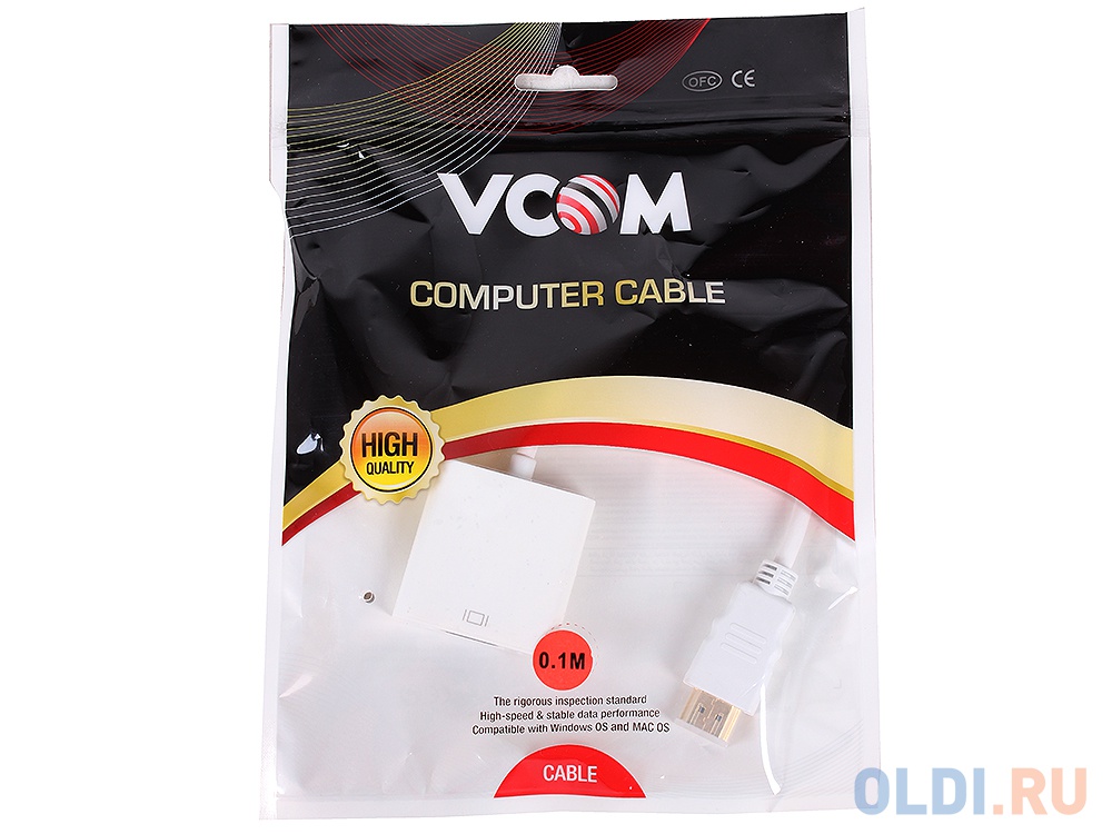 Переходник HDMI (M) - VGA (F), VCOM (CG558) фото