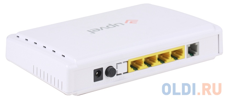 Модем UPVEL UR-104AN ADSL2+ роутер с 4 портами Ethernet 10/100 Мбит/с с поддержкой IP-TV