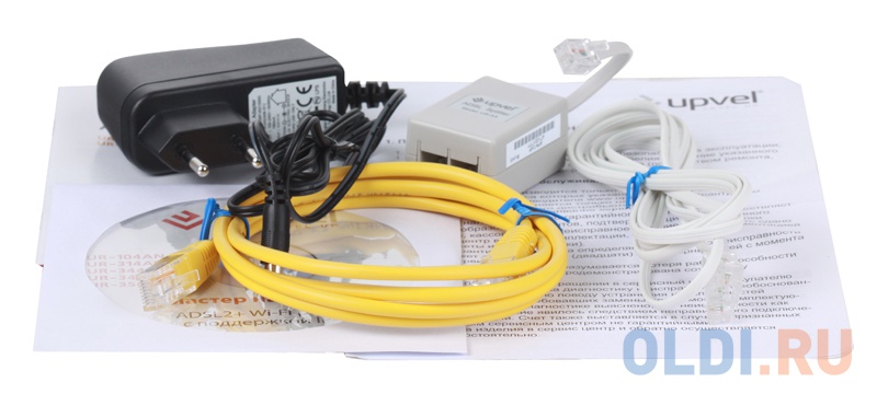 Модем UPVEL UR-104AN ADSL2+ роутер с 4 портами Ethernet 10/100 Мбит/с с поддержкой IP-TV - фото 3