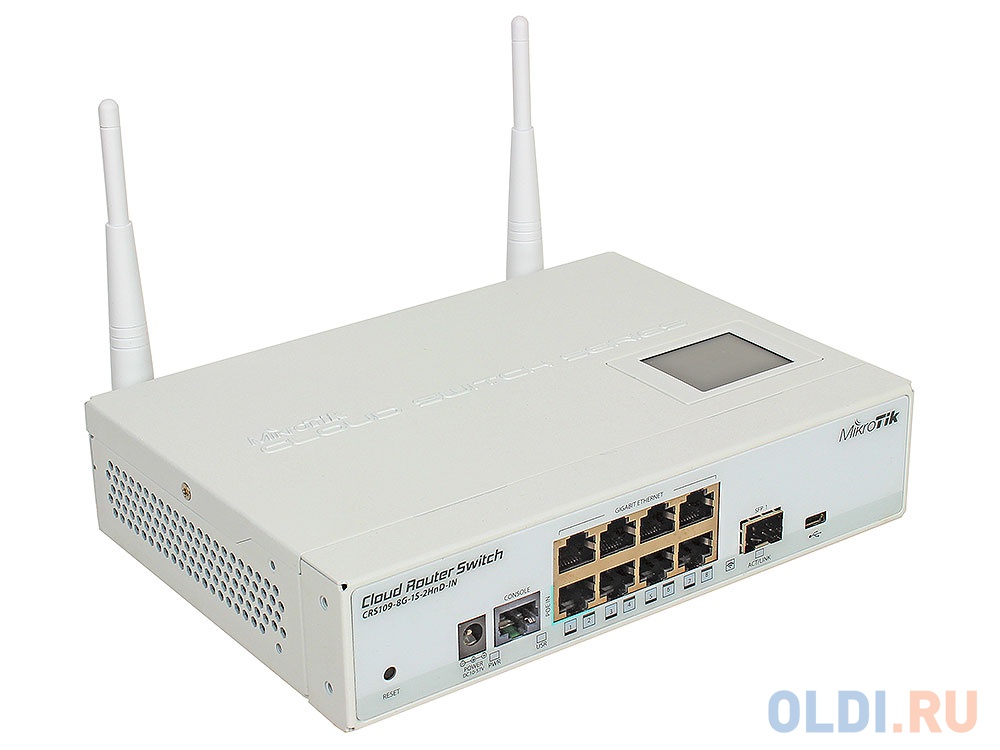 Wi-Fi роутер MikroTik CRS109-8G-1S-2HnD-IN —  по лучшей цене в .