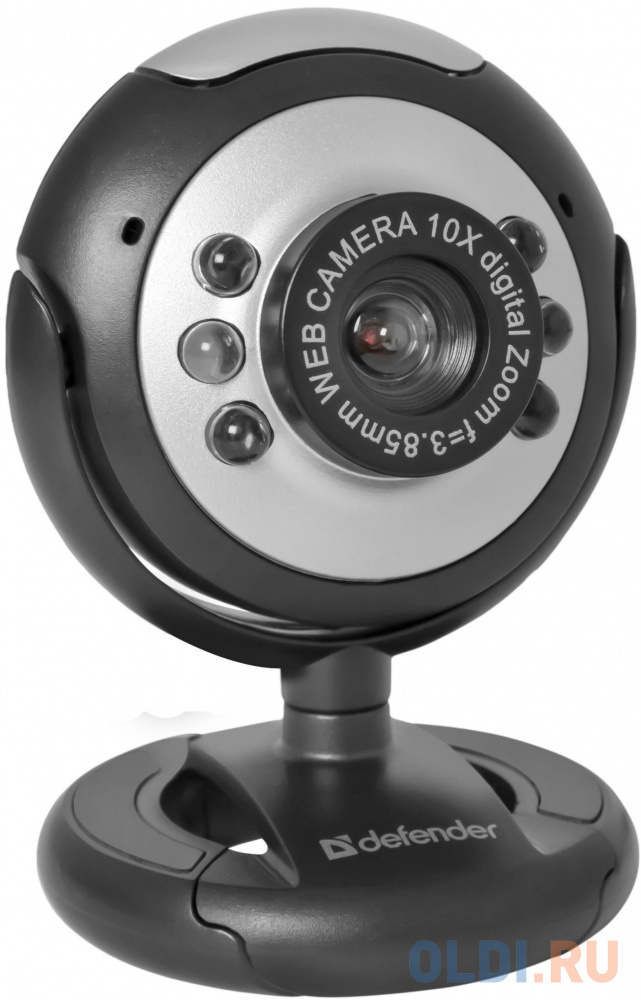 Камера интернет Defender C-110 0.3 Мп, подсветка, кнопка фото