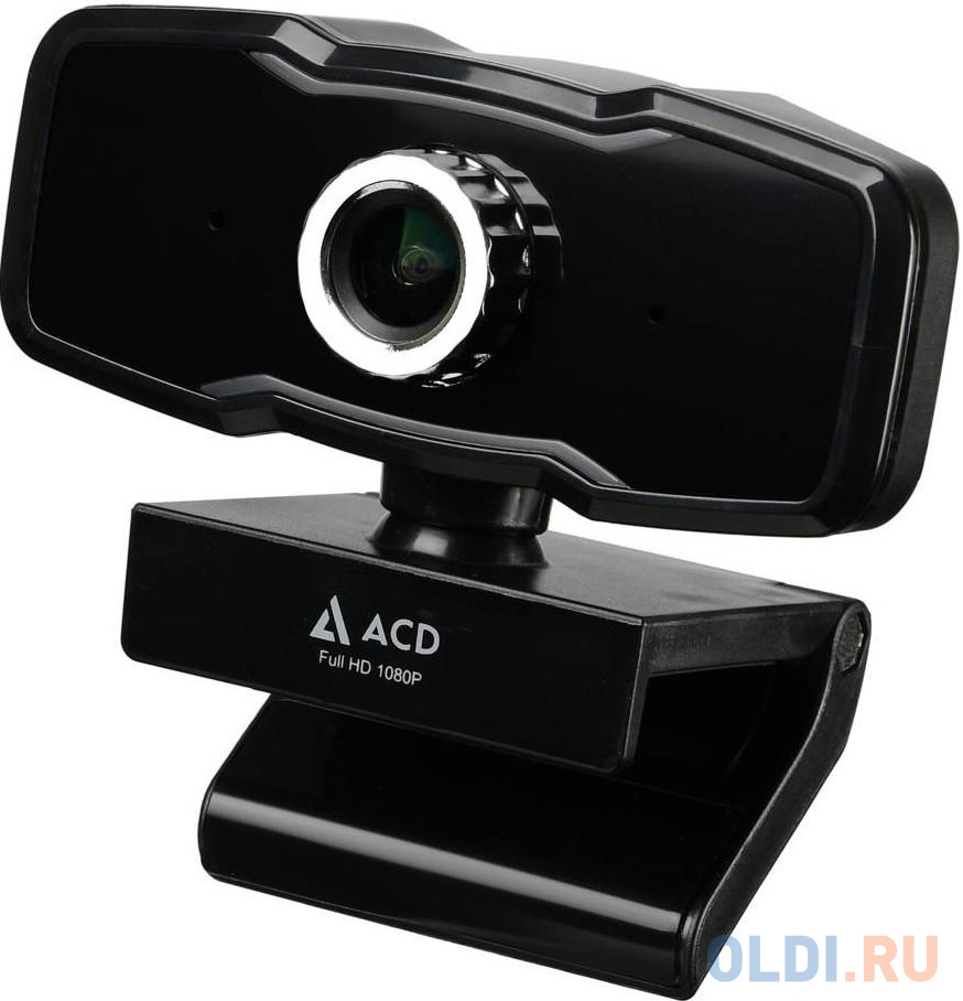 WEB Камера ACD-Vision UC500 CMOS 2МПикс, 1920x1080p, 30к/с, микрофон встр., USB 2.0, универс. крепление, черный корп. RTL {60} фото