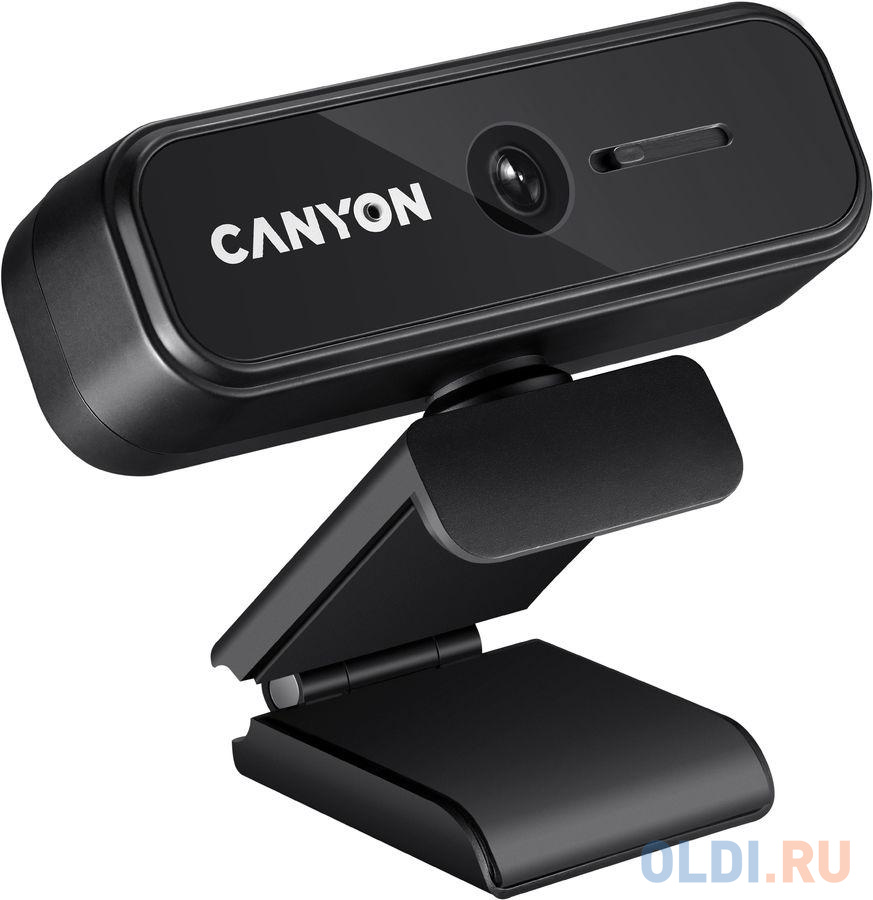 CANYON C2 720P HD 1.0Mega fixed focus webcam with USB2.0. connector, 360° rotary view scope, 1.0Mega pixels, built in MIC, Resolution 1280*720(1920*1080 by interpolation), viewing angle 46°, cable length 1.5m, 90*60*55mm, 0.104kg, Black от OLDI