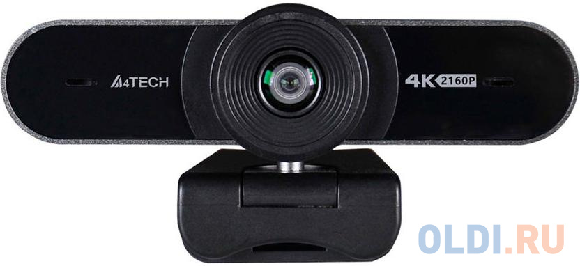 Камера Web A4Tech PK-1000HA черный 8Mpix (3840x2160) USB3.0 с микрофоном cbr cw 875qhd веб камера с матрицей 5 мп разрешение видео 2560х1440 usb 2 0 встроенный микрофон с шумоподавлением автофокус крепление на м