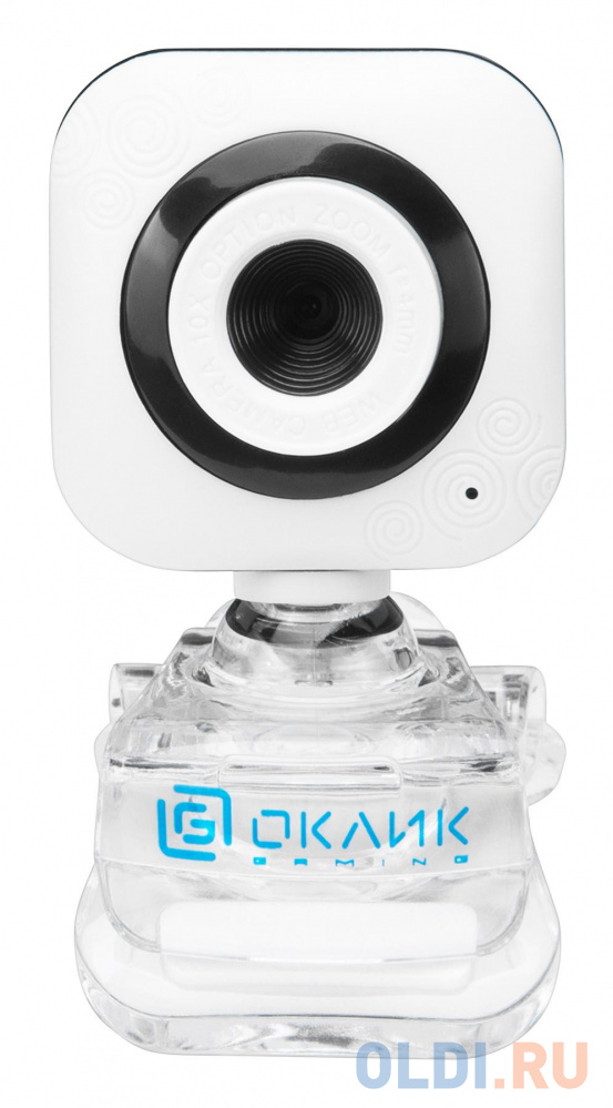 Камера Web Оклик OK-C8812 белый 0.3Mpix (640x480) USB2.0 с микрофоном камера web оклик ok c008fh 2mpix 1920x1080 usb2 0 с микрофоном