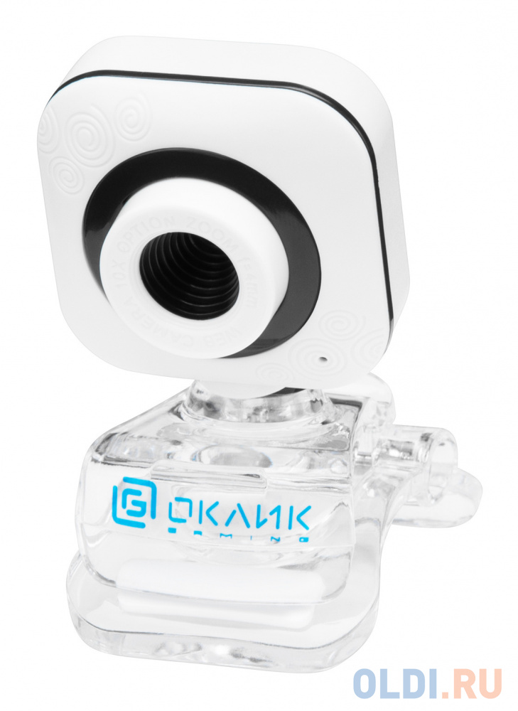 Камера Web Оклик OK-C8812 белый 0.3Mpix (640x480) USB2.0 с микрофоном фото