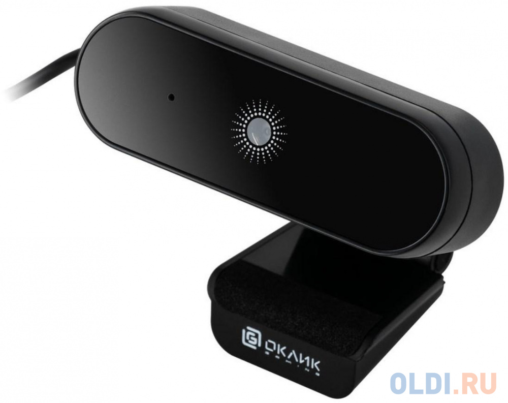 Камера Web Оклик OK-C008FH черный 2Mpix (1920x1080) USB2.0 с микрофоном микрофон проводной оклик sm 700g 2 5м