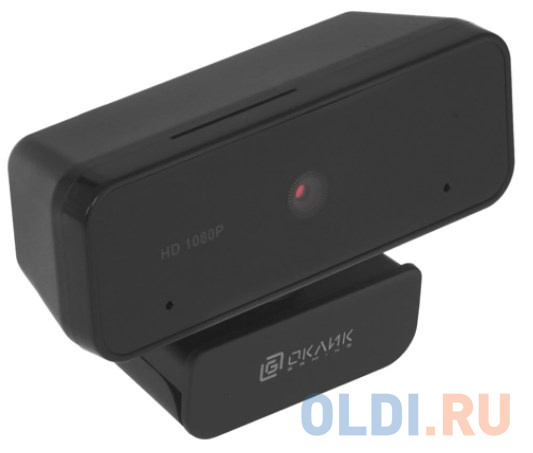 Камера Web Оклик OK-C21FH черный 2Mpix (1920x1080) USB2.0 с микрофоном фото