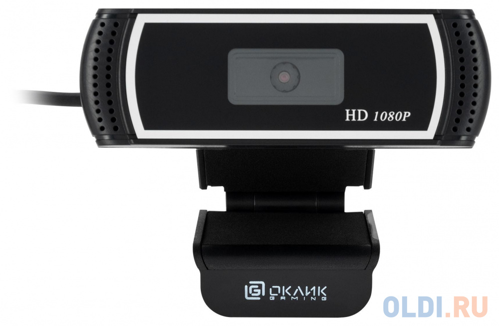 Камера Web Оклик OK-C013FH черный 2Mpix (1920x1080) USB2.0 с микрофоном фото