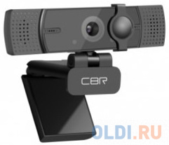 CBR CW 872FHD Black, Веб-камера с матрицей 5 МП, разрешение видео 1920х1080, USB 2.0, встроенный микрофон с шумоподавлением, автофокус, крепление на м