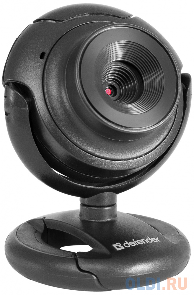 Интернет-камера Defender C-2525HD 2 Мп, универ. крепление,кнопка фото 1600 x 1200 пикс веб камера defender c 2525hd 63252