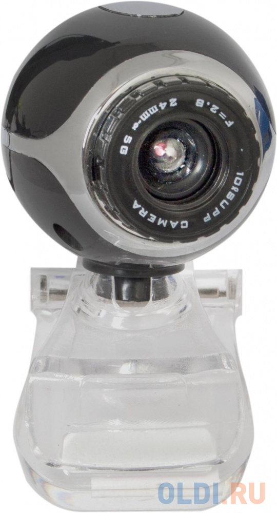 Камера интернет Defender C-090 Black 0.3 Мп, универ. крепление, чер камера интернет defender g lens 2597 hd720p 2 мп автофокус слеж за лицом