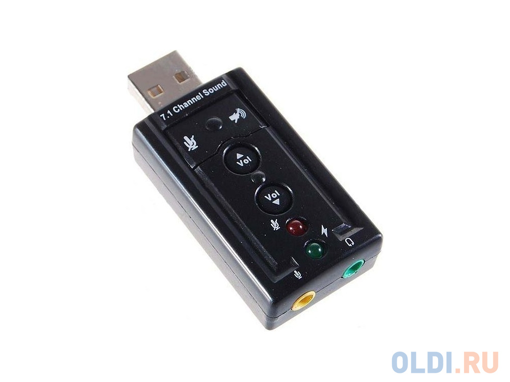 Звуковая карта USB C-media CM108 TRUA71 2.0 channel Asia 8C Blister от OLDI