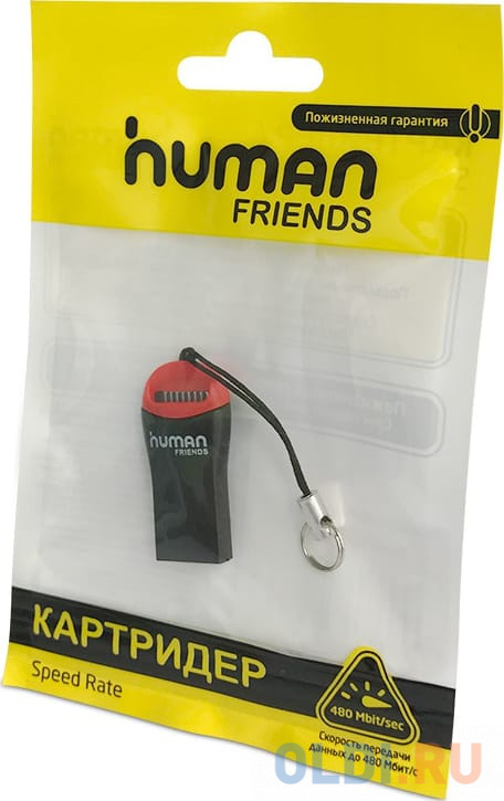 

Картридер Human Friends Speed Rate Beat. Поддержка карт: MicroSD, T-Flash, Beat