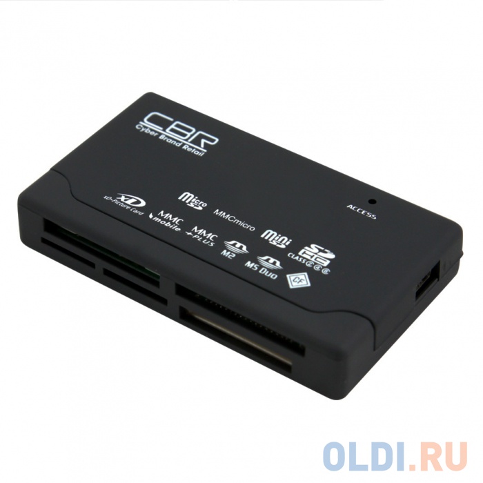 Картридер CBR CR-455, All-in-one, USB 2.0, ноут., софттач - фото 2