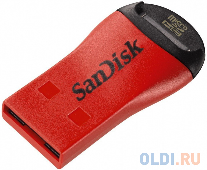 

Картридер внешний USB 2.0 SanDisk красный SDDRK-121-B35