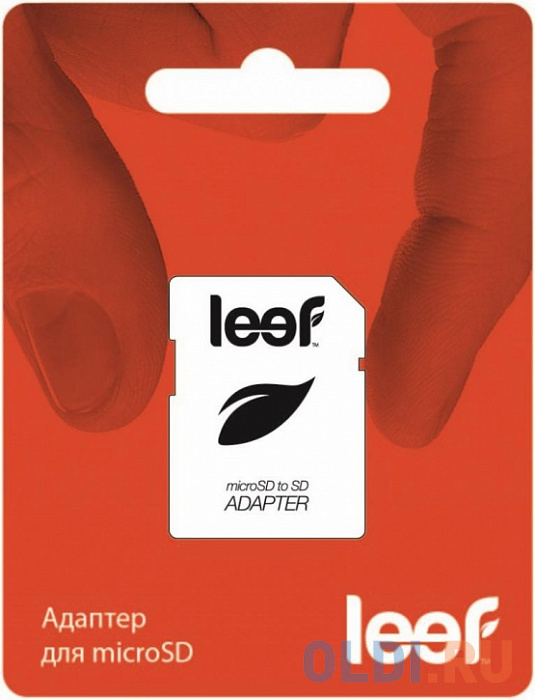 

Адаптер с microSD на SD LEEF белый