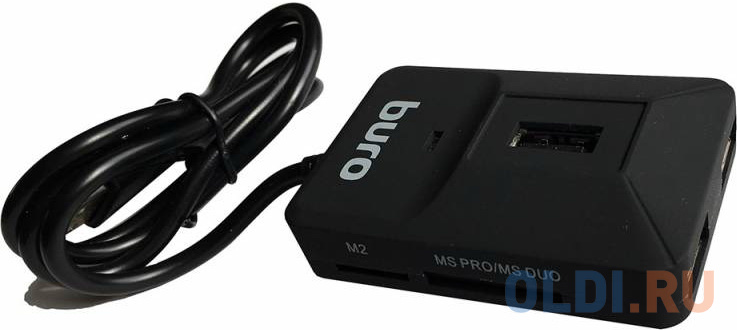

Картридер внешний Buro BU-CR/HUB3-U2.0-0688 USB2.0 черный