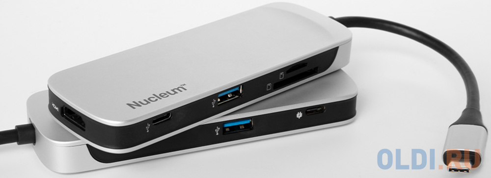 Устройство чтения карт памяти USB3.0 Kingston Nucleum серебристый фото