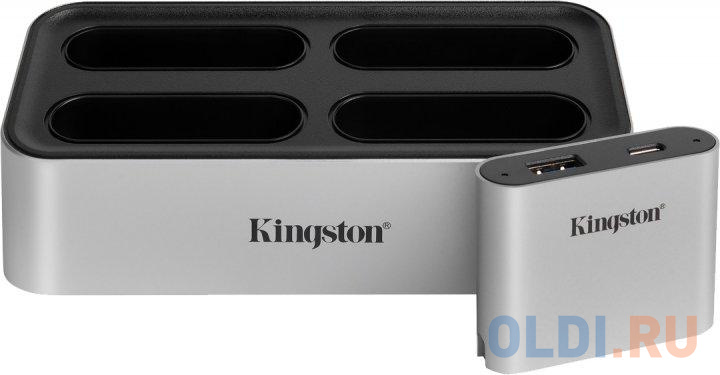 USB 3.2 gen.2 Док станция Kingston Workflow 5G USB-A/C Hub, цвет серый